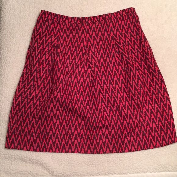 Ann Taylor Loft Aztec Print Linen Rayon Skirt Sz $ - Picture 1 of 8